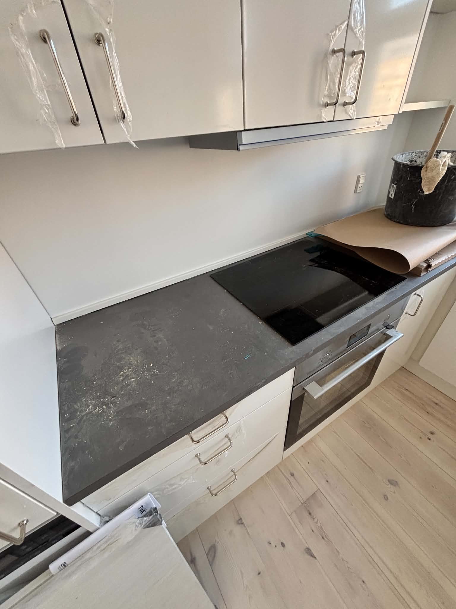 Køkken før rengøring