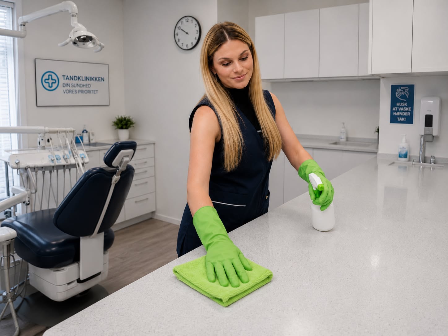 Rengøring af klinik og institutioner